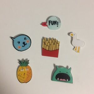 Assorted Set of 6 pins